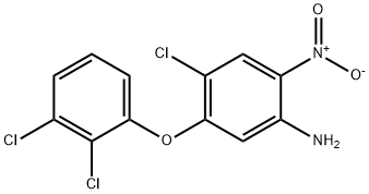 4-Chloro-5-(2,3-dichlorophenoxy)-2-nitroaniline Structural Picture