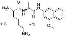 LYS-ALA 4-METHOXY-BETA-NAPHTHYLAMIDE DIHYDROCHLORIDE Structural