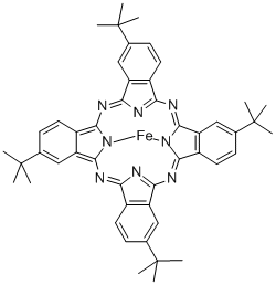 (TETRA-T-BUTYLPHTHALOCYANINATO)IRON(II) Structural