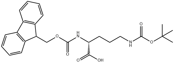 FMOC-D-ORN(BOC)-OH Structural