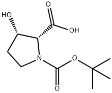 BOC-CIS-3-HYDROXY-D-PROLINE Structural