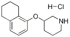 3-(5,6,7,8-TETRAHYDRO-1-NAPHTHALENYLOXY)PIPERIDINE HYDROCHLORIDE Structural