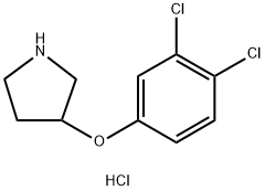 3-(3,4-DICHLOROPHENOXY)PYRROLIDINE HYDROCHLORIDE Structural