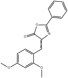 4-(2,4-DIMETHOXYBENZYLIDENE)-5-OXO-2-PHENYLOXAZOLINE Structural