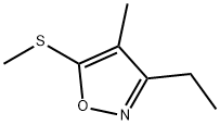 Isoxazole, 3-ethyl-4-methyl-5-(methylthio)- (9CI) Structural