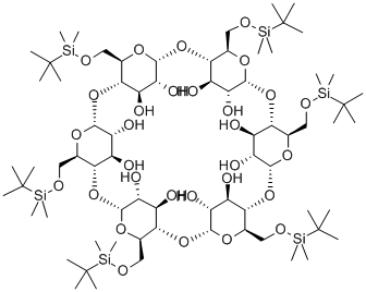 HEXAKIS-6-(DIMETHYL-TERT-BUTYLSILYL)-ALPHA-CYCLODEXTRIN Structural