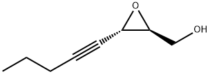 Oxiranemethanol, 3-(1-pentynyl)-, (2S-trans)- (9CI) Structural