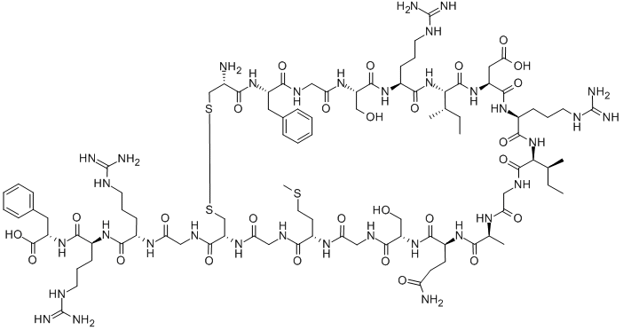 ATRIAL NATRIURETIC PEPTIDE (4-24), FROG Structural