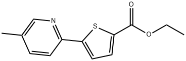 Ethyl 5-(5-methylpyridin-2-yl)thiophene-2-carboxylate Structural