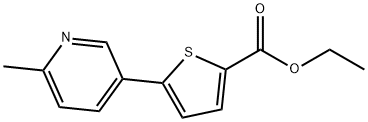 Ethyl 5-(6-methylpyridin-3-yl)thiophene-2-carboxylate Structural