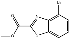 Methyl 4-broMobenzo[d]thiazole-2-carboxylate Structural