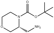 (R)-4-Boc-3-aminomethylmorpholine Structural