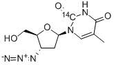 3'-AZIDO-3'-DEOXYTHYMIDINE-2-14C