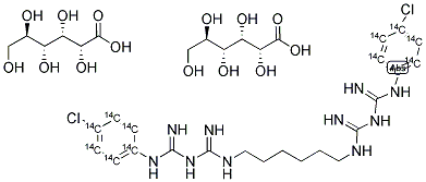 CHLORHEXIDINE-RING-UL-14C DIGLUCONATE