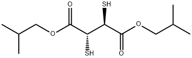 bis(2-methylpropyl) (2S,3R)-2,3-bis-sulfanylbutanedioate Structural