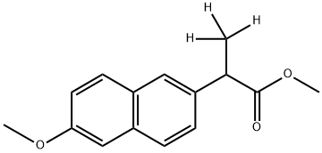 rac-Naproxen-D3 Methyl Ester Structural