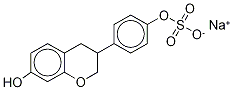 R,S Equol 4’-Sulfate Sodium Salt Structural
