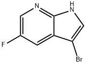 3-broMo-5-fluoro-1H-pyrrolo[2,3-b]pyridine Structural