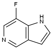 1H-Pyrrolo[3,2-c]pyridine, 7-fluoro- Structural