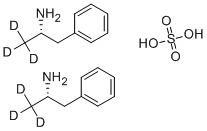 D-AMPHETAMINE-D3 SULFATE SALT Structural
