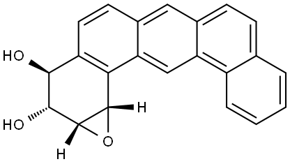 dibenz(a,j)anthracene-3,4-diol-1,2-epoxide Structural