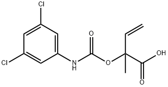 2-(((3,5-dichlorophenyl)carbamoyl)oxy)-2-methyl-3-butenoic acid Structural