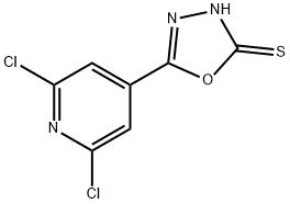 5-(2,6-DICHLORO-4-PYRIDYL)-1,3,4-OXADIAZOLE-2-THIOL Structural