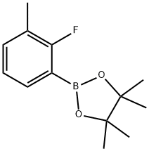 2-(2-Fluoro-3-methylphenyl)-4,4,5,5-tetramethyl-1,3,2-dioxaborolane Structural