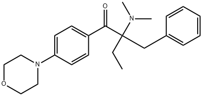 2-Benzyl-2-(dimethylamino)-4'-morpholinobutyrophenone Structural