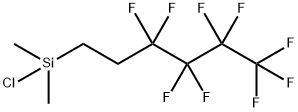 dimethyl(3,3,4,4,5,5,6,6,6-nonafluorohexyl)chlorosilane Structural