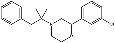 4-TERT-BUTYL-2-(3-CHLOROPHENYL)-2-(PHENYLETHYL)-MORPHOLINE