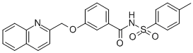 N-((4-methylphenyl)sulfonyl)-3-(2-quinolinylmethoxy)benzamide Structural