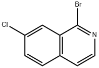 1-BROMO-7-CHLORO-ISOQUINOLINE Structural