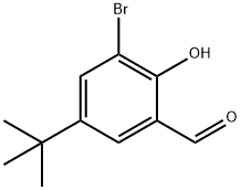 3-BROMO-5-TERT-BUTYL-2-HYDROXY-BENZALDEHYDE Structural