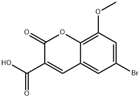 6-BROMO-8-METHOXY-2-OXO-2H-CHROMENE-3-CARBOXYLIC ACID Structural