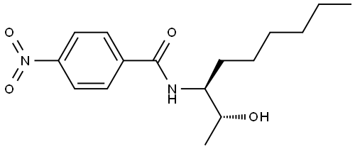 RAC ERYTHRO-3-(4-NITROBENZAMIDO)NONAN-2-OL Structural