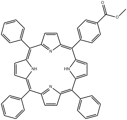 5-(4-METHOXYCARBONYLPHENYL)-10,15,20-TRIPHENYL-21H,23H-PORPHINE Structural