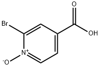 2-Bromo-4-pyridinecarboxylic acid-1-oxide Structural