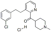 (1-Methyl-4-piperidinyl)[3-[2-(3-chlorophenyl)ethyl]pyridinyl]methanone hydrochloride Structural