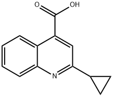 2-CYCLOPROPYL-QUINOLINE-4-CARBOXYLIC ACID Structural