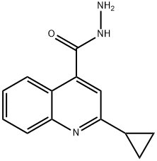 2-CYCLOPROPYLQUINOLINE-4-CARBOHYDRAZIDE Structural