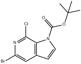 tert-Butyl 5-bromo-7-chloro-1H-pyrrolo-[2,3-c]pyridine-1-carboxylate