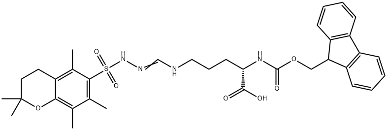 Fmoc-L-Arg(Pmc)-OH Structural