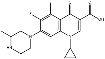 Grepafloxacin Structural