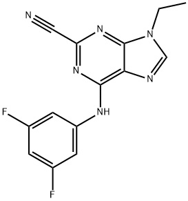 9H-Purine-2-carbonitrile, 6-[(3,5-difluorophenyl)aMino]-9-ethyl-