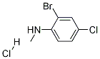 2-Bromo-4-chloro-N-methylaniline hydrochloride Structural