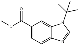 Methyl 1-tert-butyl-1H-benzo[d]imidazole-6-carboxylate Structural
