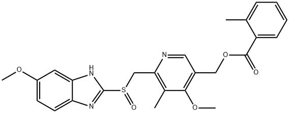 o-Toluoyl-5-hydroxy Omeprazole Structural