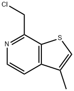 Thieno[2,3-c]pyridine, 7-(chloromethyl)-3-methyl- (9CI) Structural