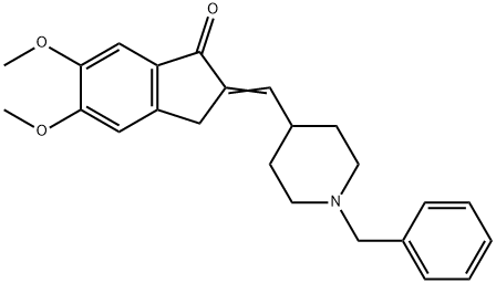 1-Benzyl-4-(5,6-dimethoxy-1-oxoindan-2-ylindenemethyl)piperidine Structural Picture